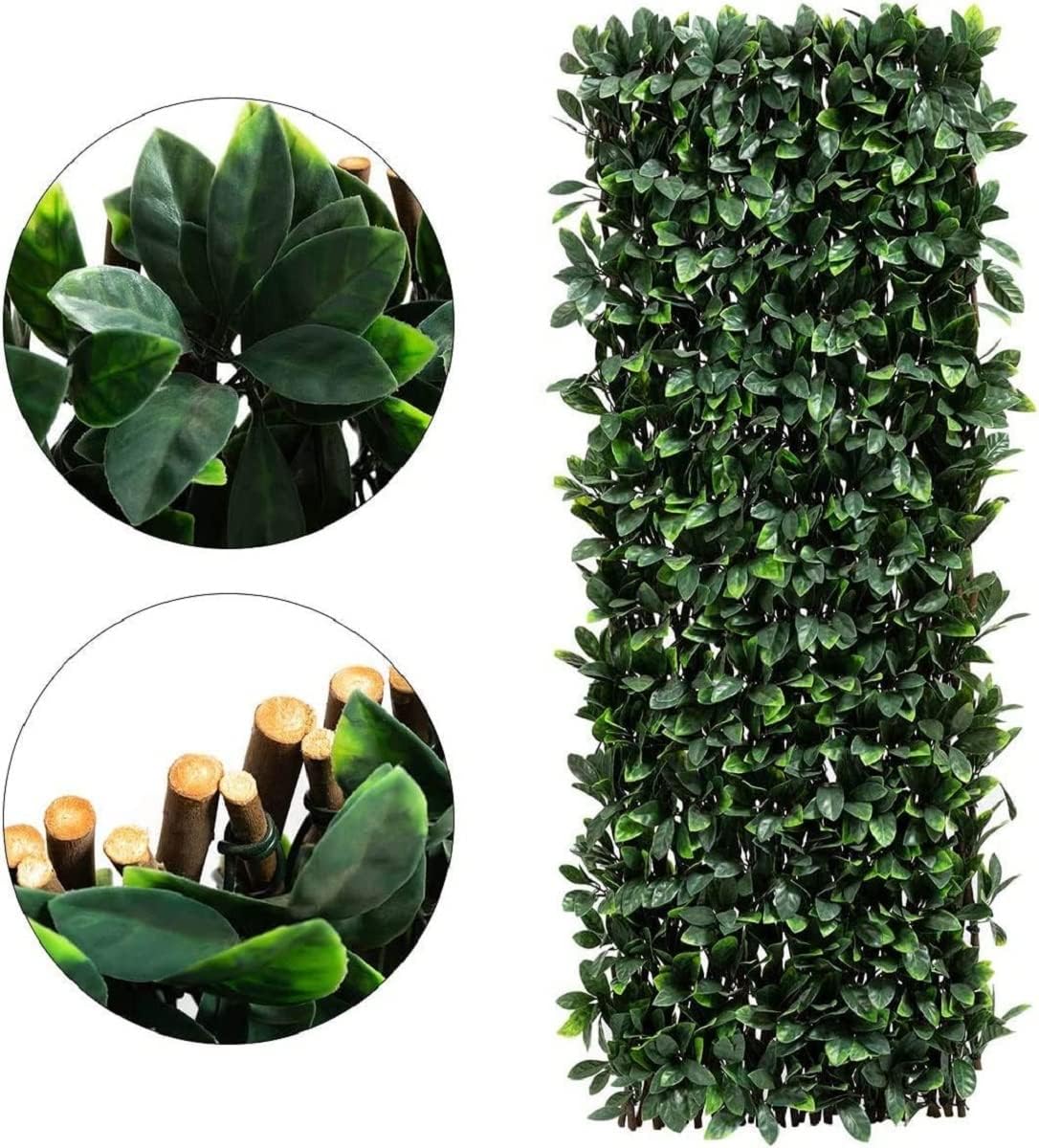 DOEWORKS Expandable Fence Privacy Screen for Balcony Patio Outdoor, 1PC Faux Ivy Fencing Panel for Backdrop Garden Backyard Home Decorations