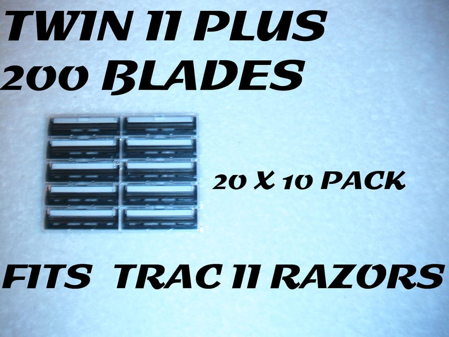 200 Twin Blade Razor Cartridges Fit Trac 2 and Atra Razor