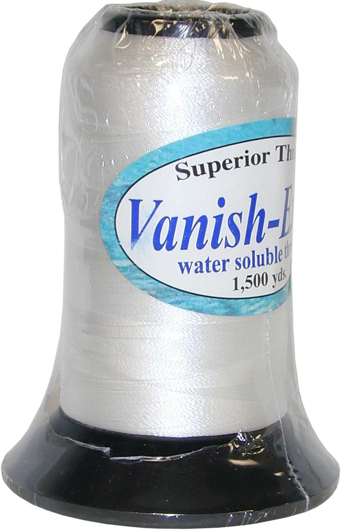 Vanish-Extra Water Soluble Thread Spool for Basting, Trapunto, and Apparel Sewing, 1,500 Yds.