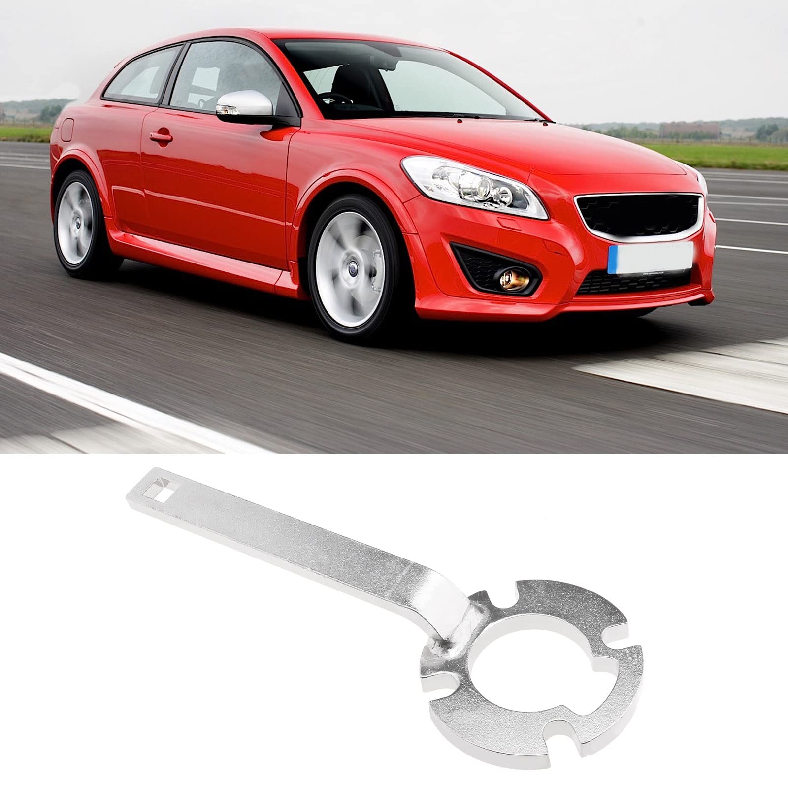 Outil de Support Poulie de Vilebrequin Clé de Poulie de Manivelle Automatique Compatible avec Volvo C30 D3 D4 D5 C70 II Clé à Douille de Maintien de Poulie Manivelle de Voiture Convertible