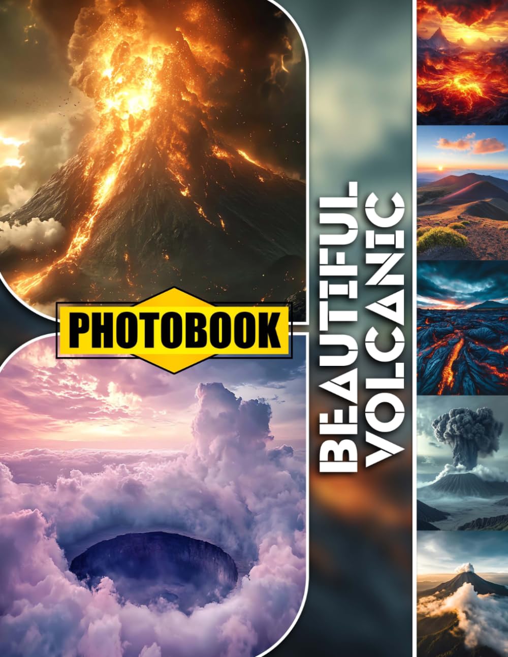 Beautiful Volcanic Photo Book: Volcanic Landscapes With Majestic Craters, Lava Fields, And Stunning Geological Formations