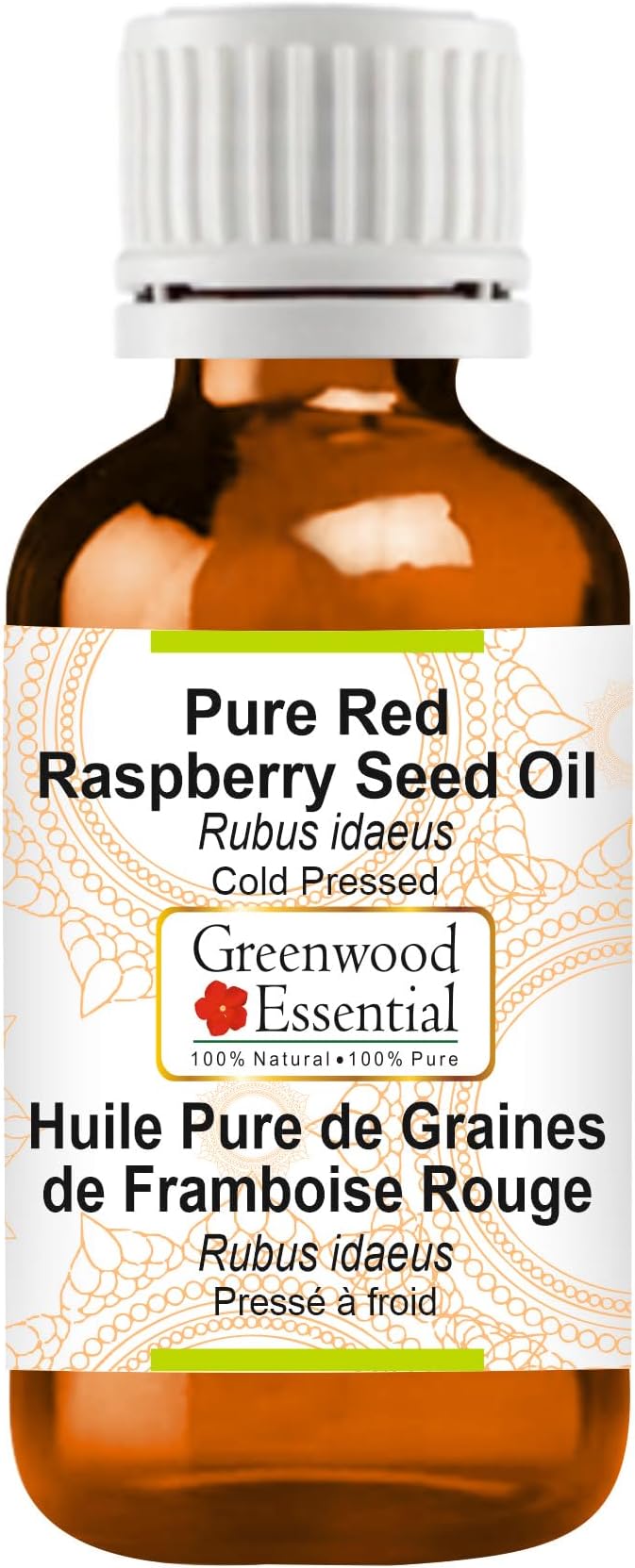 Pure Red Raspberry Seed Oil (Rubus idaeus) Cold Pressed 15ml (0.50oz)