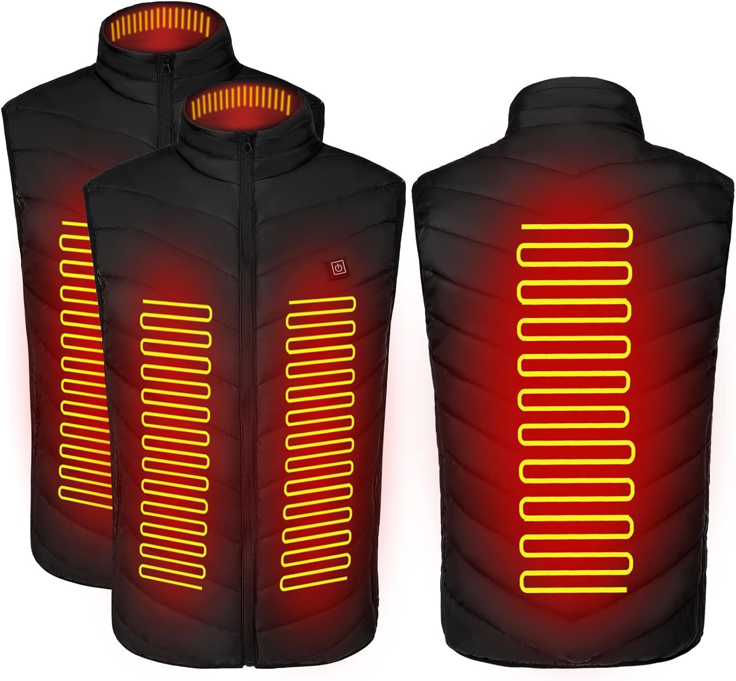 2 Pcs Heated Vest USB Electric Heating Vests with 4 Heating