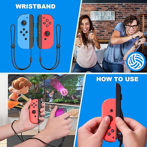 Miniatura 8 de Switch Sports Accessories - Paquete de accesorios deportivos 14 en 1 para Nintendo SwitchOLED Sports, kit de accesorios familiares compatible con