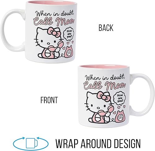 Miniatura 22 de Silver Buffalo Sanrio Hello Kitty and Friends Kuromi Poses - Taza de cerámica, 20 onzas