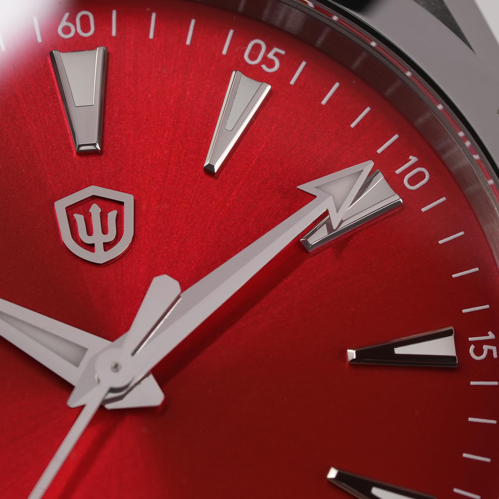 watchdives VH31 Reloj de Cuarzo, WD0006 Reloj de Pulsera de Acero Inoxidable 38mm Cristal de Zafiro Abombado Relojes de Lujo 100M Resistente al Agua