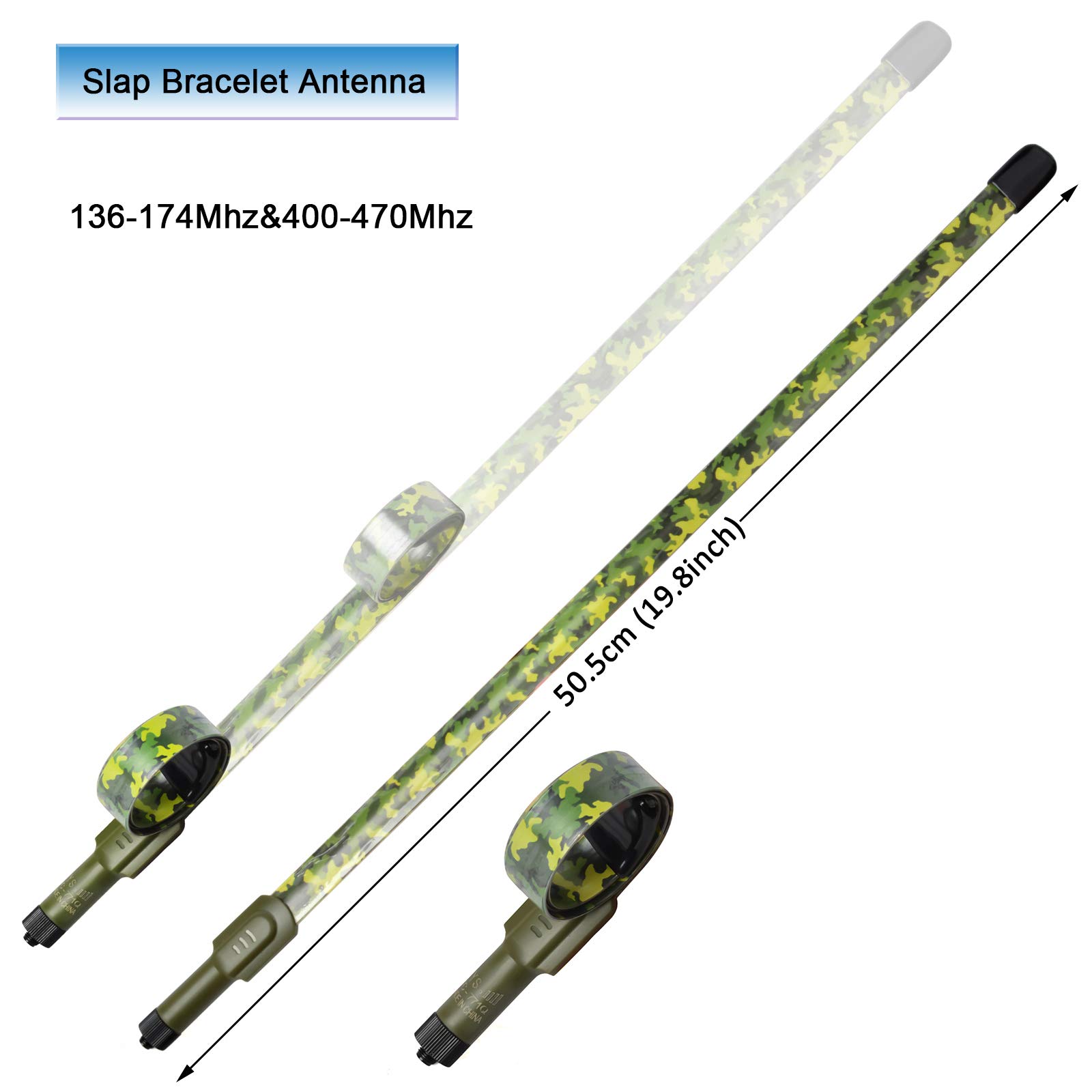 HYS SMA Female Interface Walkie Talkie Antenna, Dual-Band HT 2m/70cm Portable Radio Antenna for VHF/UHF baofeng bf-f8hp uv-5r Yeasu FT-65R FT-4XR FT-4VR FT-25R Kenwood 2-Way Radio