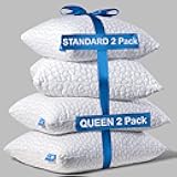 QUTOOL® Cooling Pillows for Sleeping Memory Foam Pillows Queen Size Set of 2 and Standard Size Set of 2