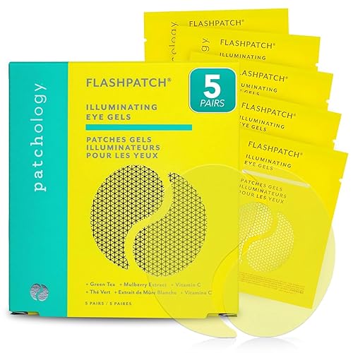 Patchology Almohadillas de gel para debajo de los ojos, parches debajo de los ojos para ojos hinchados, ojeras, arrugas y bolsas de ojos, máscara de