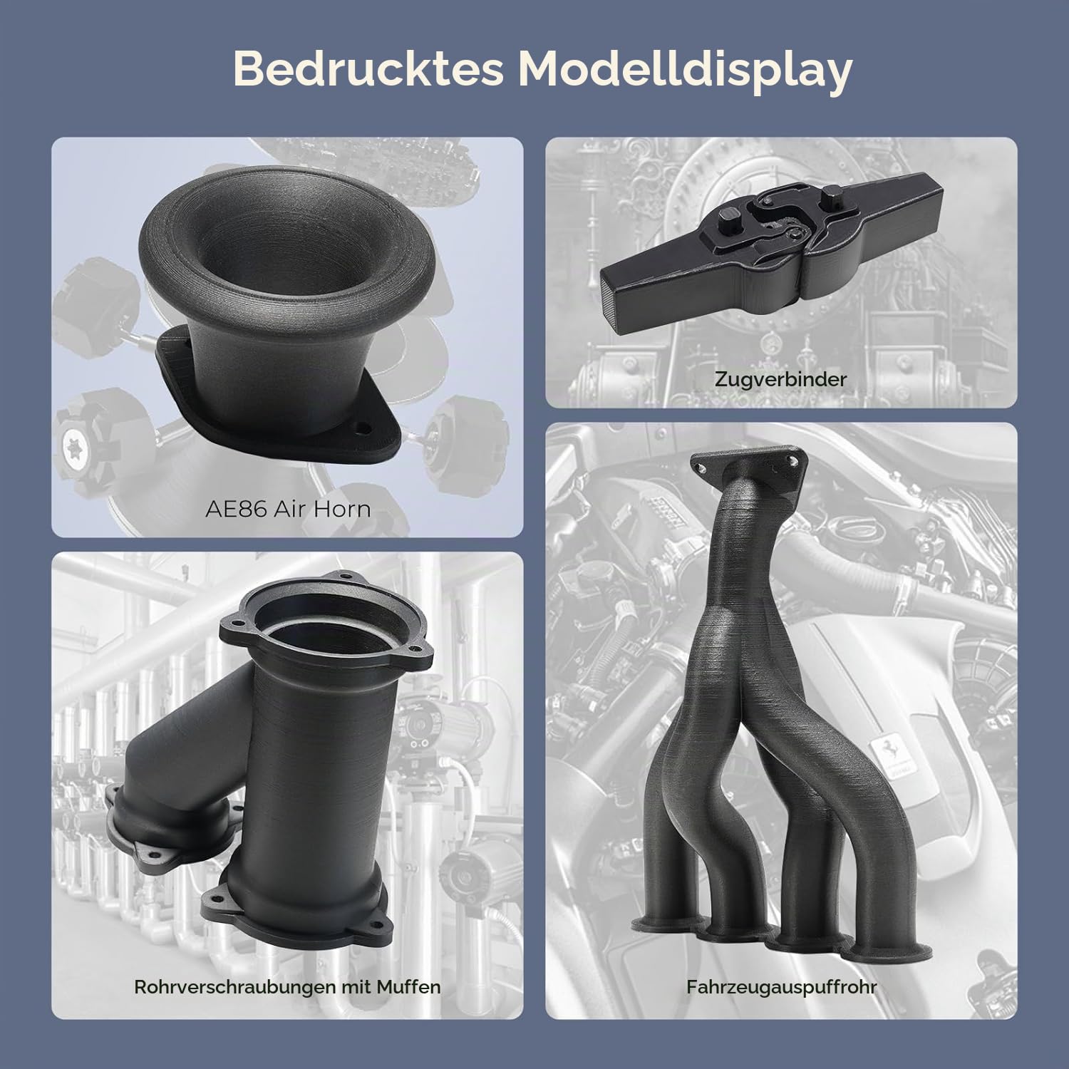 Creality PLA-CF Filament 1,75 mm, Hyper Carbon Fiber Filled PLA für 3D Drucker, Hochgeschwindigkeits und Hochtemperaturbeständiges, hohe Geschwindigkeit, 2kg Schwarz