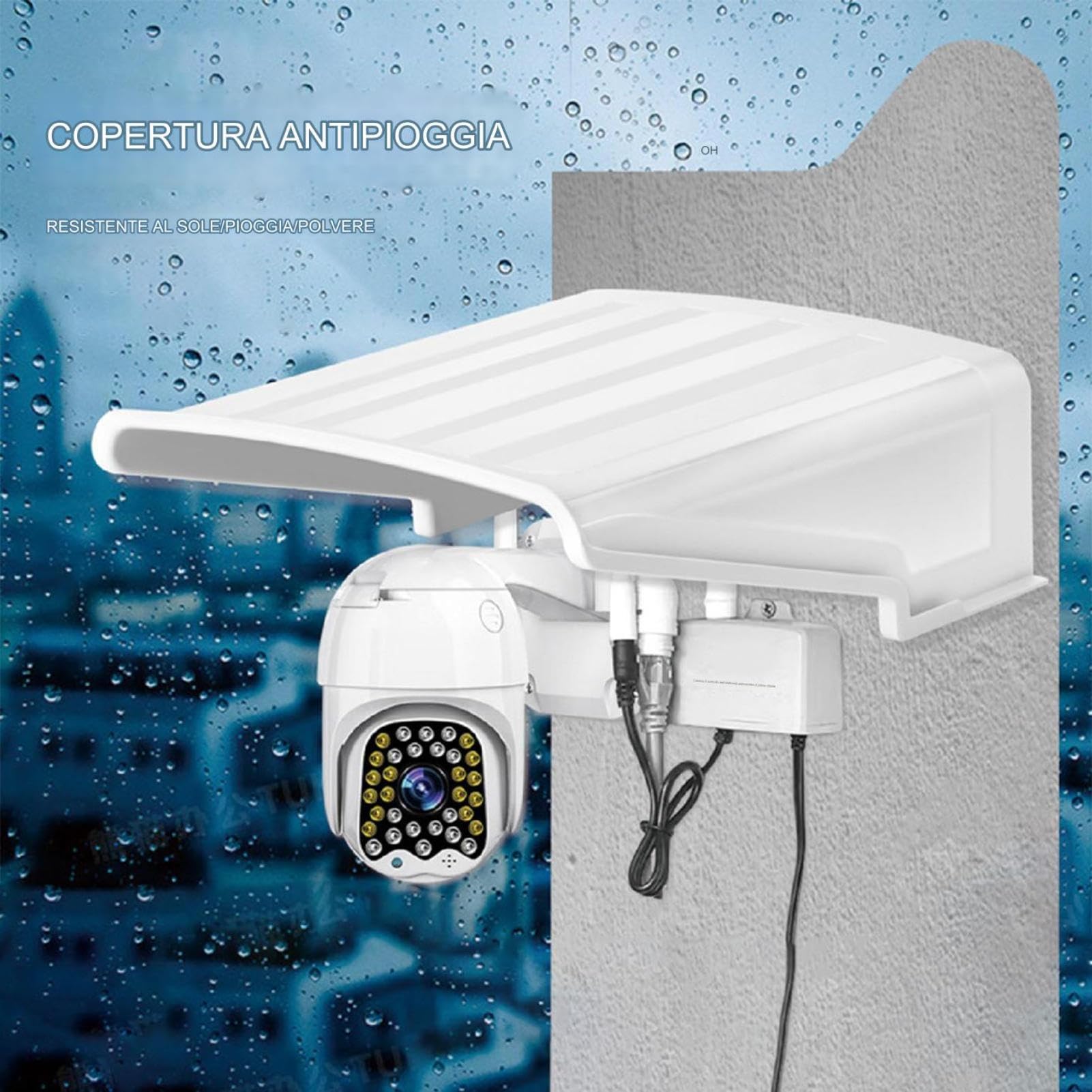 Scudo Per Copertura Fotocamera Da Esterno – Paralume Impermeabile Antipolvere | Copertura Antipioggia Protettiva Per Telecamere Esterne | Protezione Per Telecamera Di Sicurezza Resistente Alle Intempe