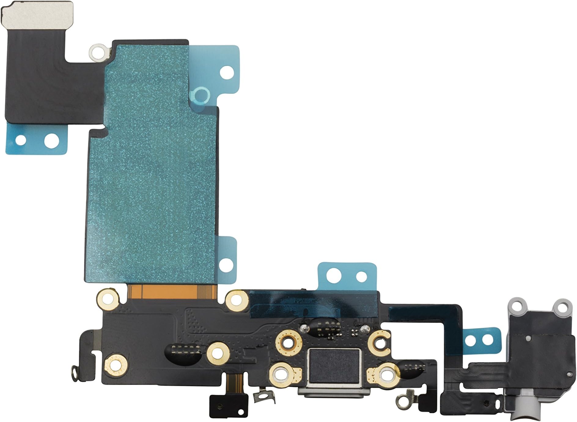 BAT Fix Charging Port Headphone Jack Flex Cable Replacement for iPhone 6S Plus (Black)