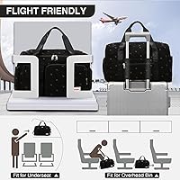 Vista 11 de Pequeña bolsa de gimnasio para mujer, bolsa de viaje con compartimento para zapatos