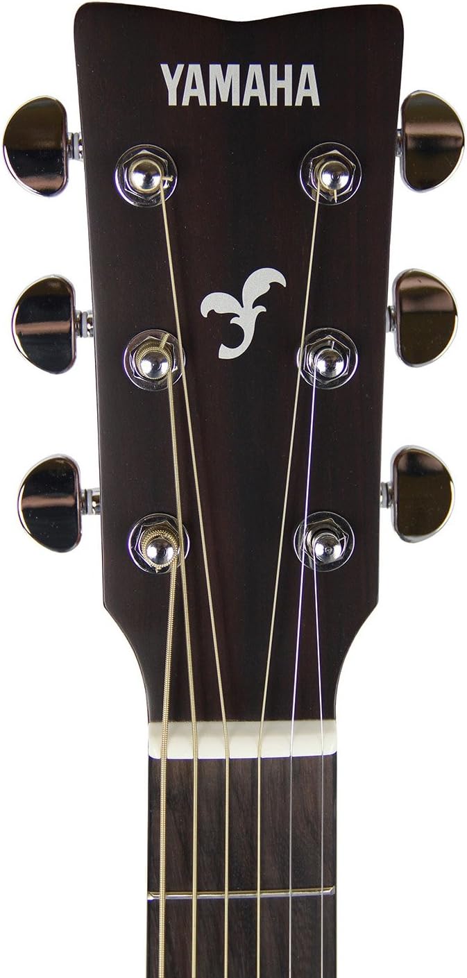 Yamaha FG800 Solid Top Folk Acoustic Guitar - Natural Bundle with Hard Case, Tuner, Strings, Strap, Picks, Austin Bazaar Instructional DVD, and Polishing Cloth