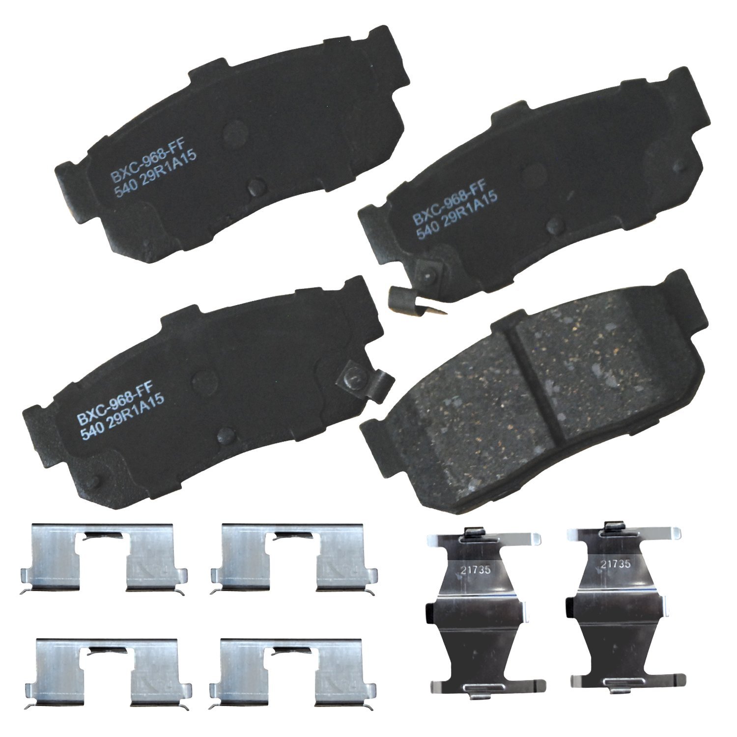 Bendix Premium SBC540 Ceramic Rear Brake Pads for Select Models INFINITI G20, I30, Nissan Altima, Altra EV, Maxima, Sentra