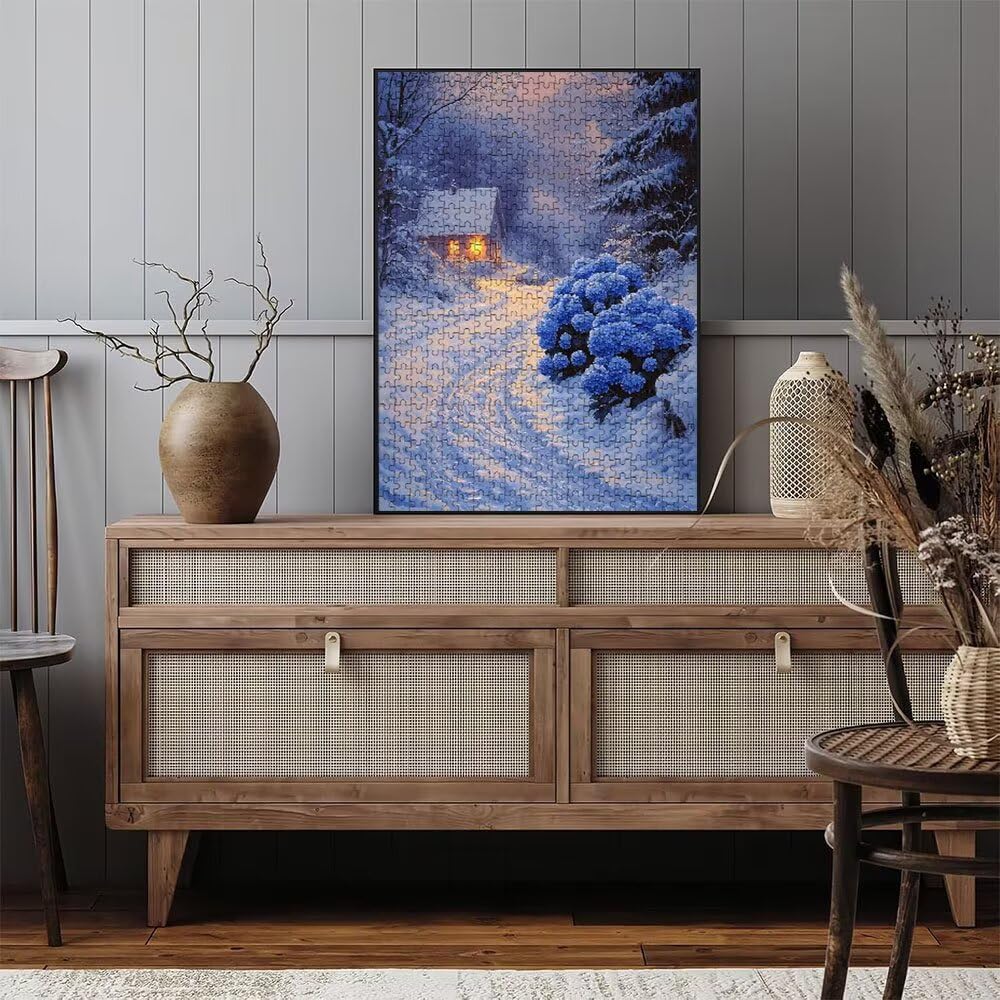 Puzzle 6000 sztuk, śnieżny las dla dorosłych 6000, drewniane puzzle, klasyczne gry edukacyjne, niemożliwe wyzwanie, gry i zajęcia rodzinne, prezent kreatywności DX0YL1989