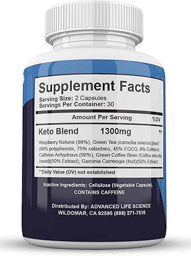 Miniatura 3 de (oficial) Blaze Xtreme Keto, fórmula avanzada fuerte de 1300 mg, fabricado en los Estados Unidos, (1 botella), suministro para 30 días