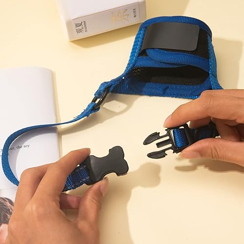 Vista 3 de Bozal para perro, bozal de malla transpirable para cachorro, bozal suave ajustable para perros grandes, medianos y pequeños, para morder, ladrar