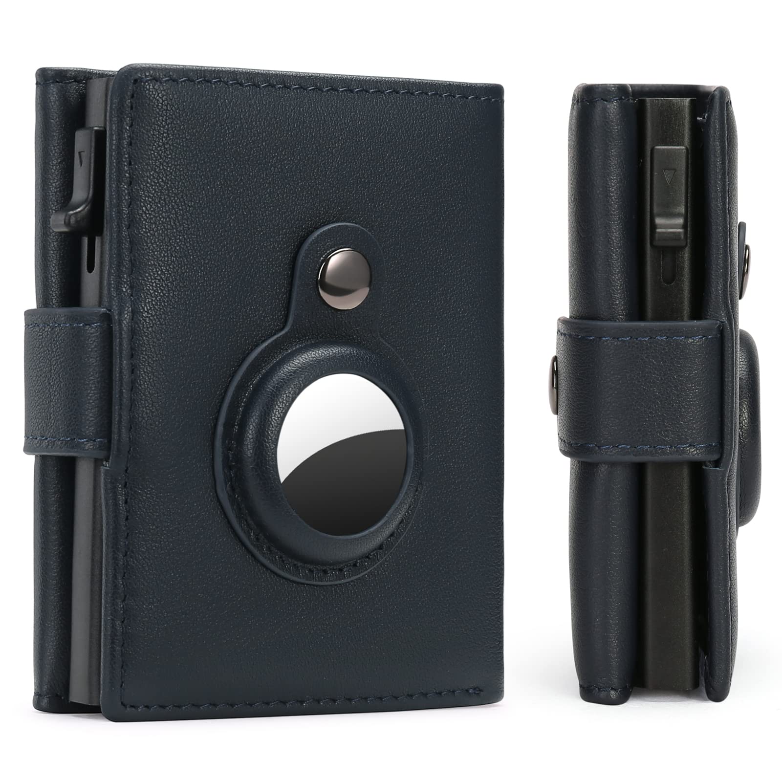 FALAN MULE Wallet for Men Genuine Leather AirTag Wallet RFID Blocking Credit Card Holder Minimalist Wallet with Gift Box