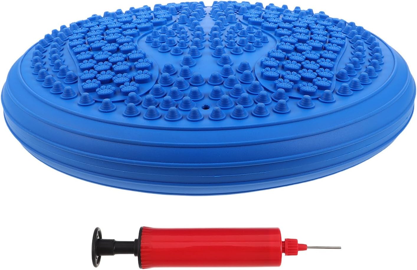 Inflatable Wobble Cushion Balance Disc with Pump, round Pvc Balance Pad for Posture Improvement and Extra Support, Portable Design for Home Use and Massage Sessions Random Color