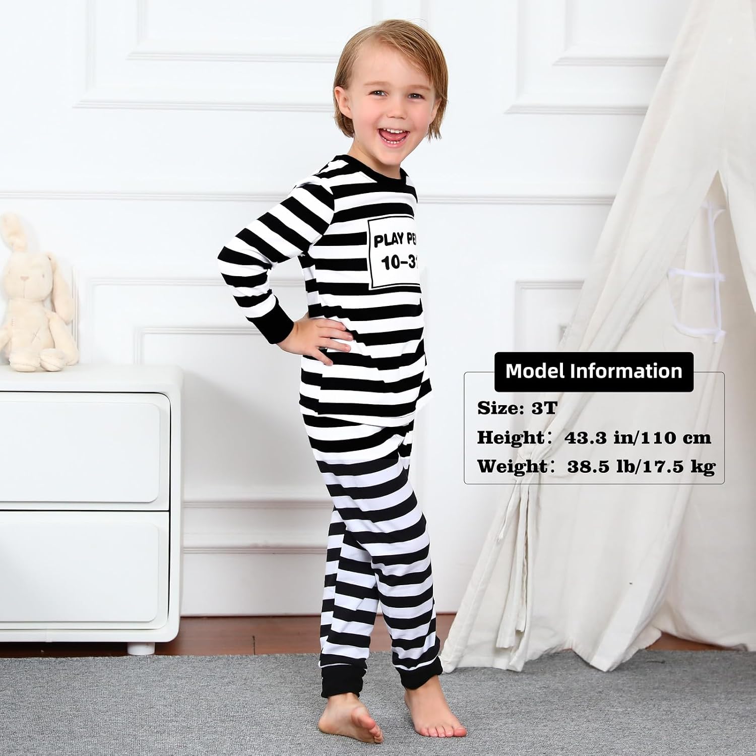 A&J DESIGN Pure Cotton PJs for Ages 2-14, Role Themed Prints Long Sleeve image 4