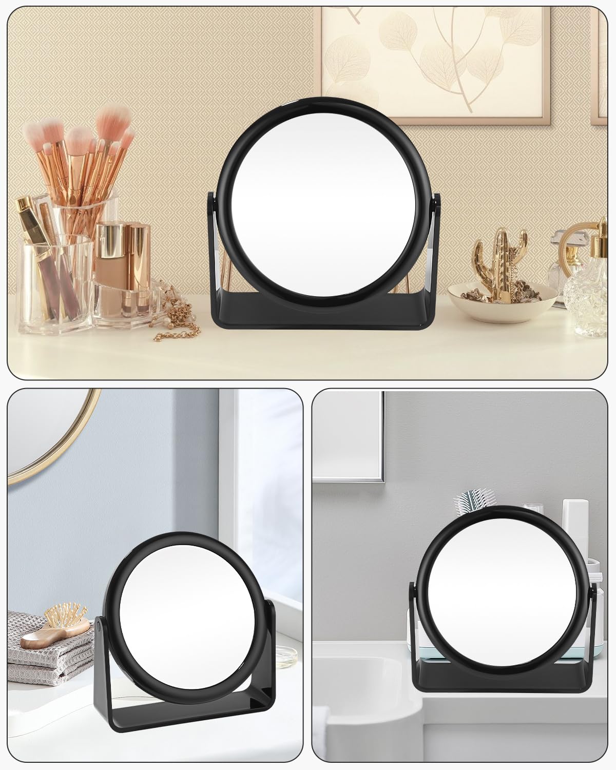 Miroir Mural Grossissant X2 Sur Bras Extensible 39x3x36cm DOUBLE FACE | Maisons Du Monde