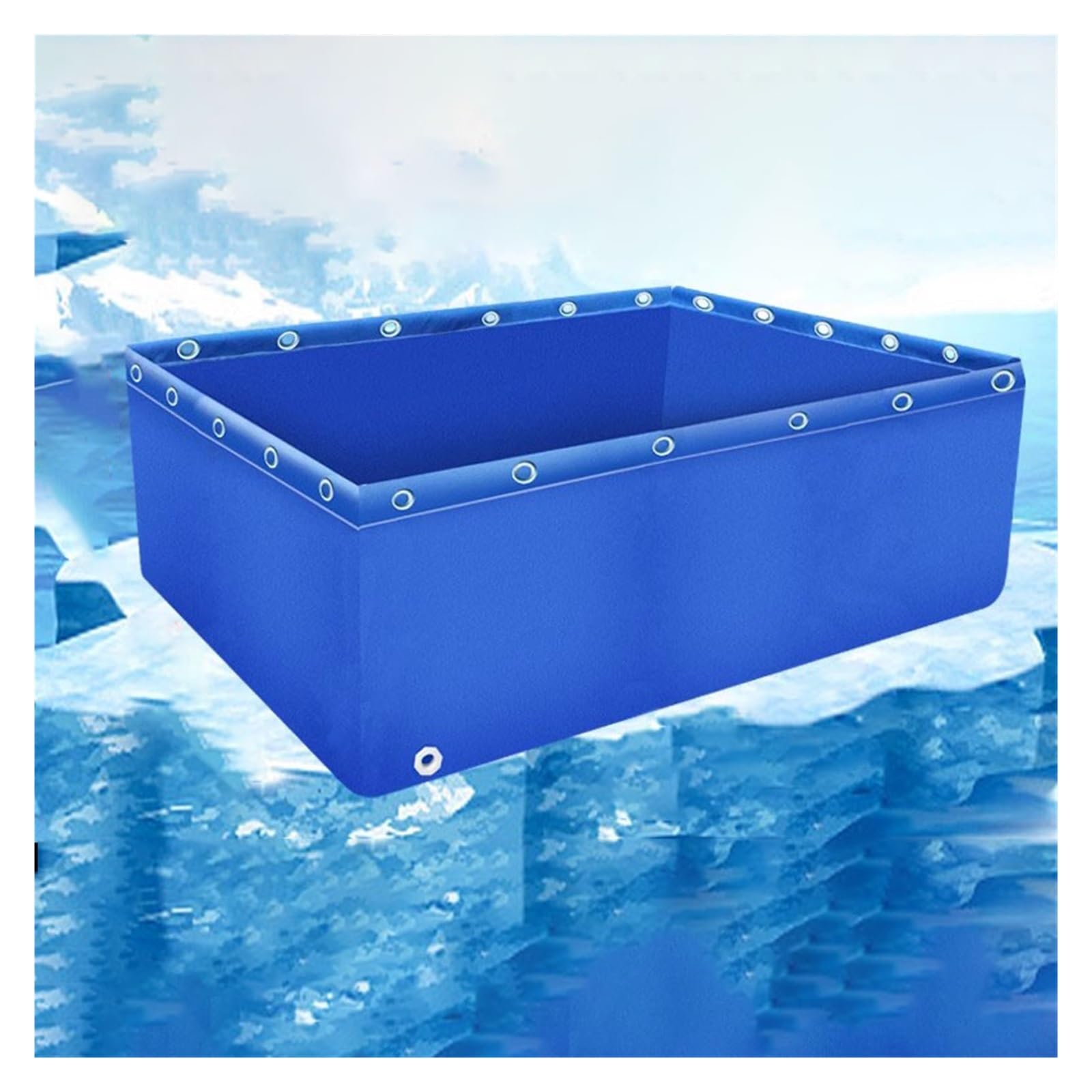 Bâche imperméable pour bassin 1,5x3x0,8m de stockage d'eau extérieur