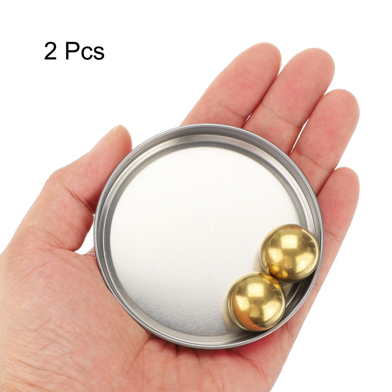 QUARKZMAN 2 Pz Sfere in Ottone Massiccio di Precisione da 20mm per Macchinari Industriali, Automotive e Fai da Te (Ottone H62)