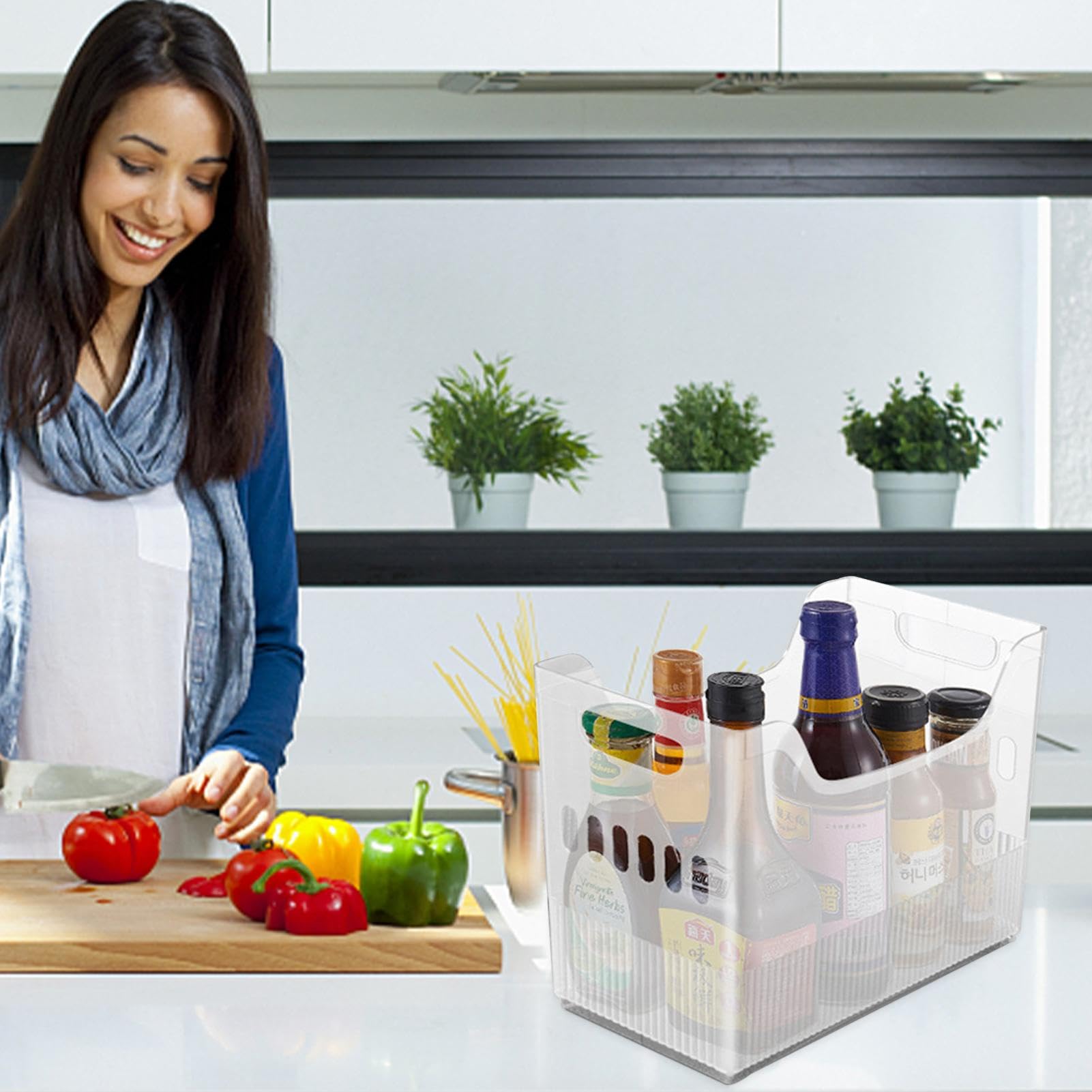 Organizer Espandibile Per Dispensa E Armadietti – 28-48 Cm, In Polistirene Robusto, Con Maniglie, Per Cucina E Casa
