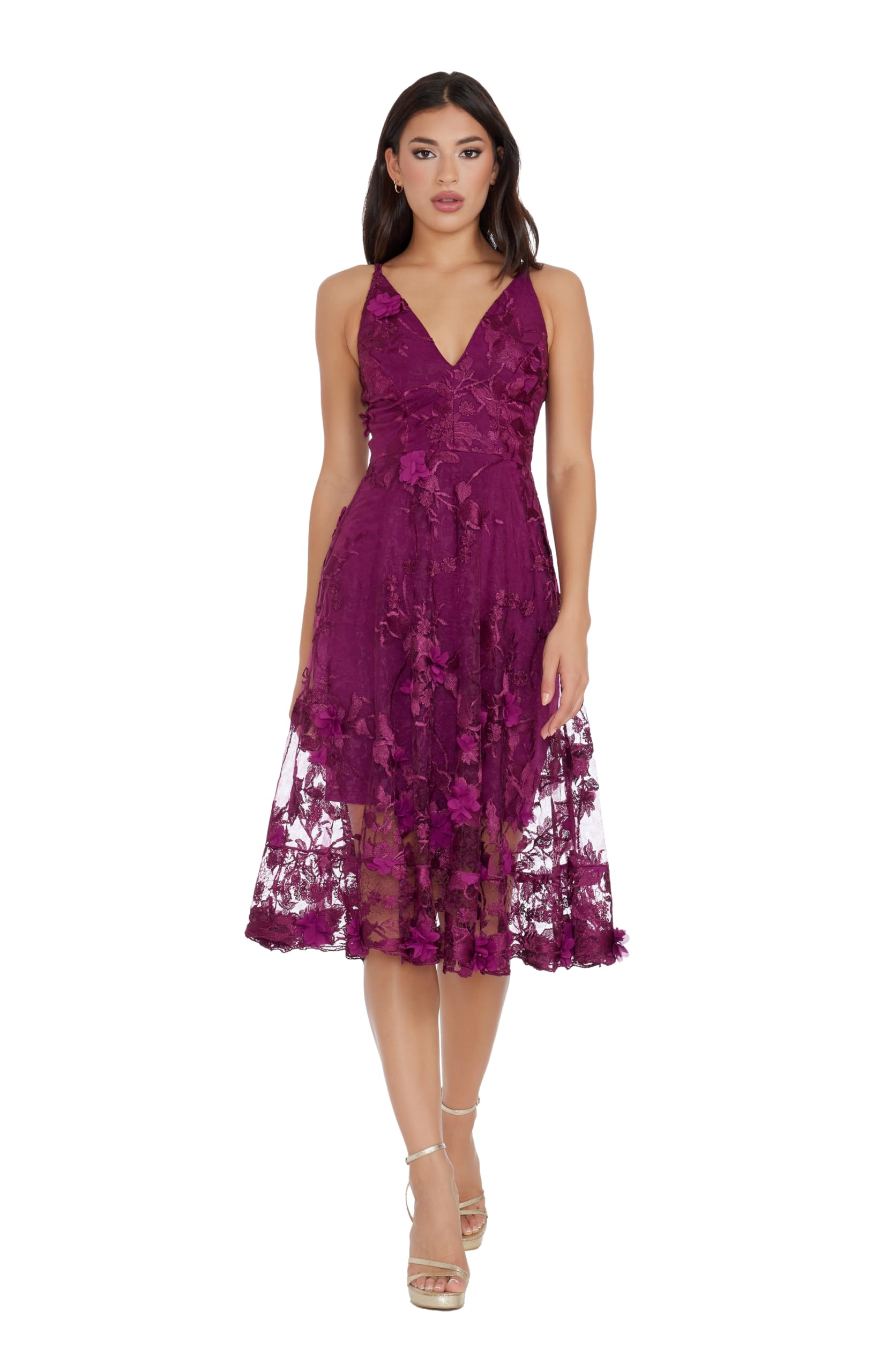 Dress The Population Audrey 3D Floral