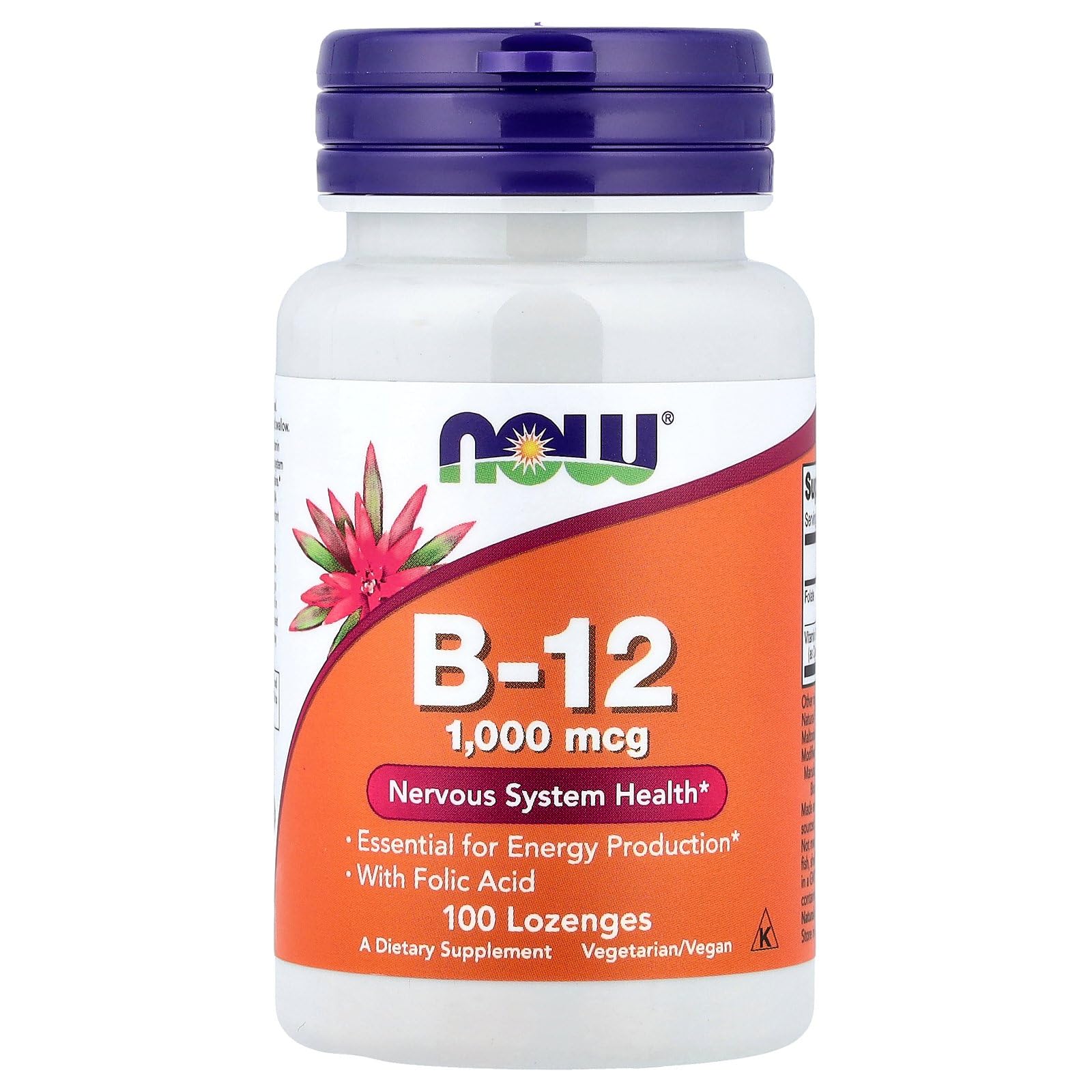 NOW Foods B-12, 100 Lozenges