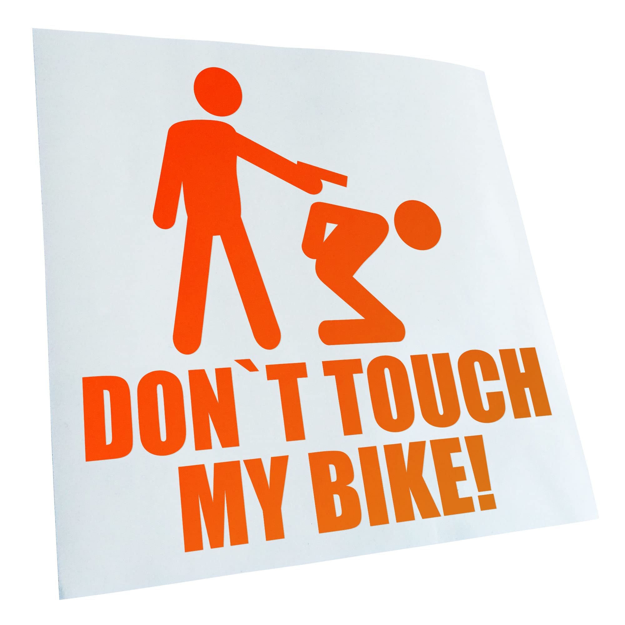 Kiwistar - Car Sticker - Dont Touch My Bike! Sticker for Car, Laptop, Bicycle, Truck, Motorcycle Multi-Coloured JDM Decal Racing