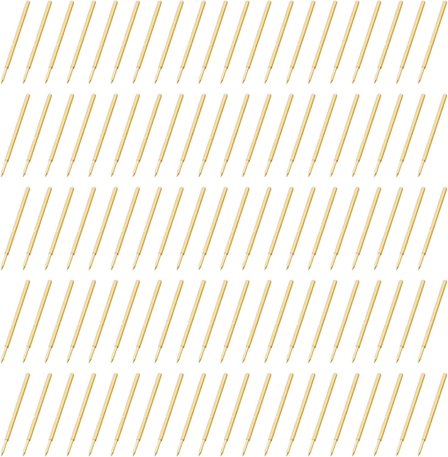 100pcs P50-B1 Spring Test Probe Pogo Pin Test Tools Dia 0.48mm Pointed Head 0.68mm Thimble Length 16.55mm PCB Testing Pin Spring Contact Probe(100-4W)