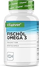 vit4ever High Dose Omega 3 - 420 Capsules with 4000mg Fish Oil Per Daily Serving with EPA and DHA in Triglyceride Form - Purified & Sustainably Fishable