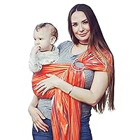 Vista 28 de Transportador de bebé con eslinga anillo soporte para cadera para bebés y niños pequeños, Autumn