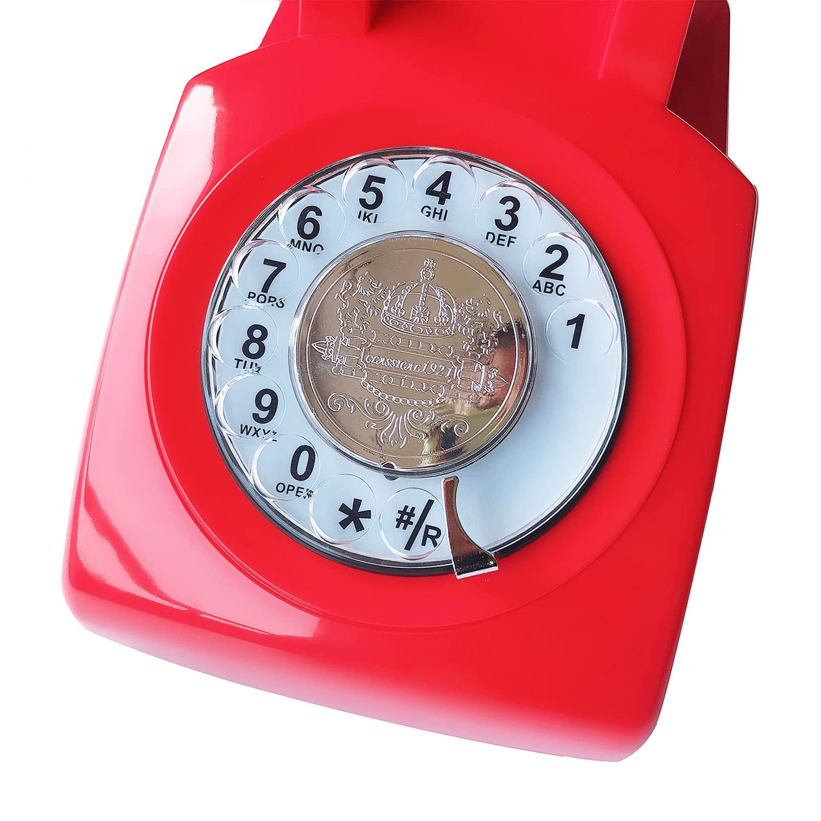 Telefone fixo com fio, telefones antigos, clássicos, discagem