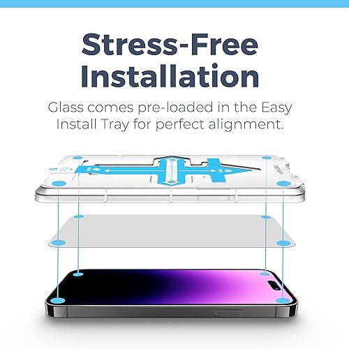 Miniatura 2 de Power Theory Protector de pantalla para iPhone 14 Pro Max, pantalla de vidrio templado de alta calidad para una máxima protección en tu iPhone 14