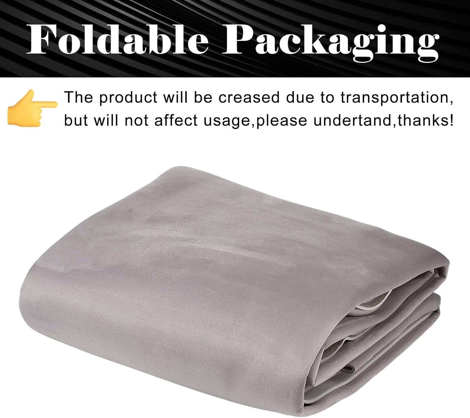 JSCARLIFE Suede Car Headliner Fabric 98x60 Inch, Light Gray Upholstery Material with 4mm Sponge Backing - DIY Automotive Headliner Replacement for Car, Truck, RV, Boat