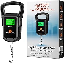 Digital Weight Machine for Luggage 50kg | Portable Luggage Weighing Scale for Flights | Luggage Scale Luggage Weight Scale Weighing Scale | High Precision Travel Essentials 1 Year Warranty