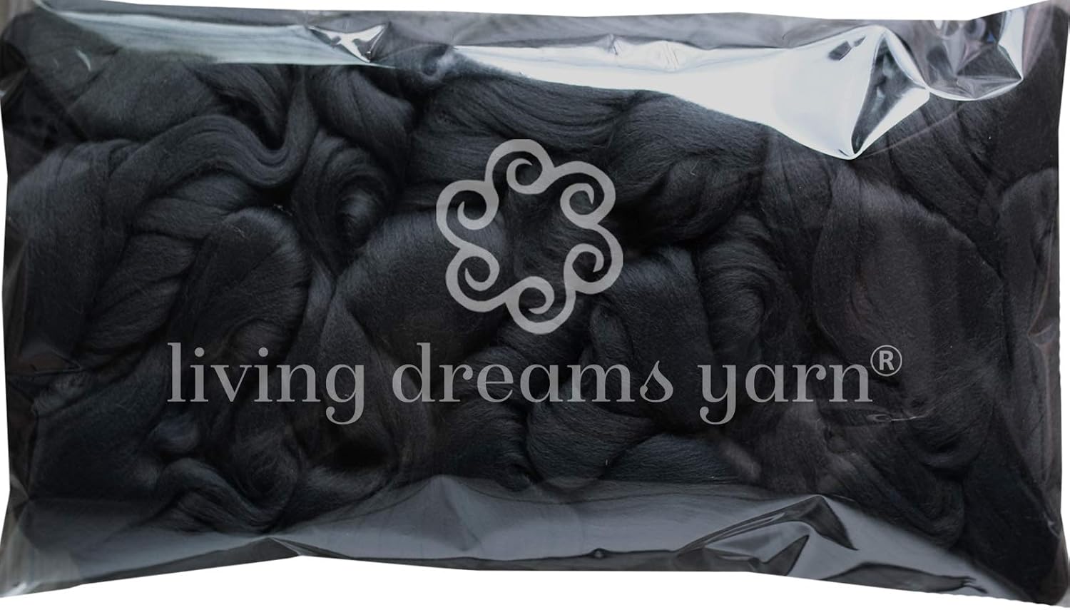 Tussah Silk Fiber for Spinning Blending, Felting, Dyeing, and Paper Making. Glossy Black Combed Top, Raven Black, 2oz - Image 4