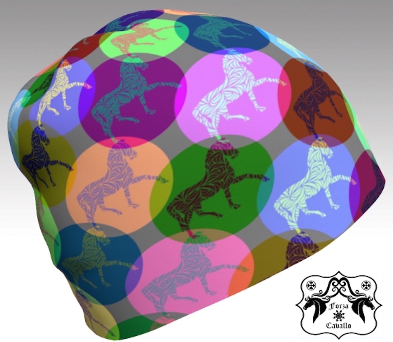 Hat with Horse Motif named Beanie 8 by Forza Cavallo