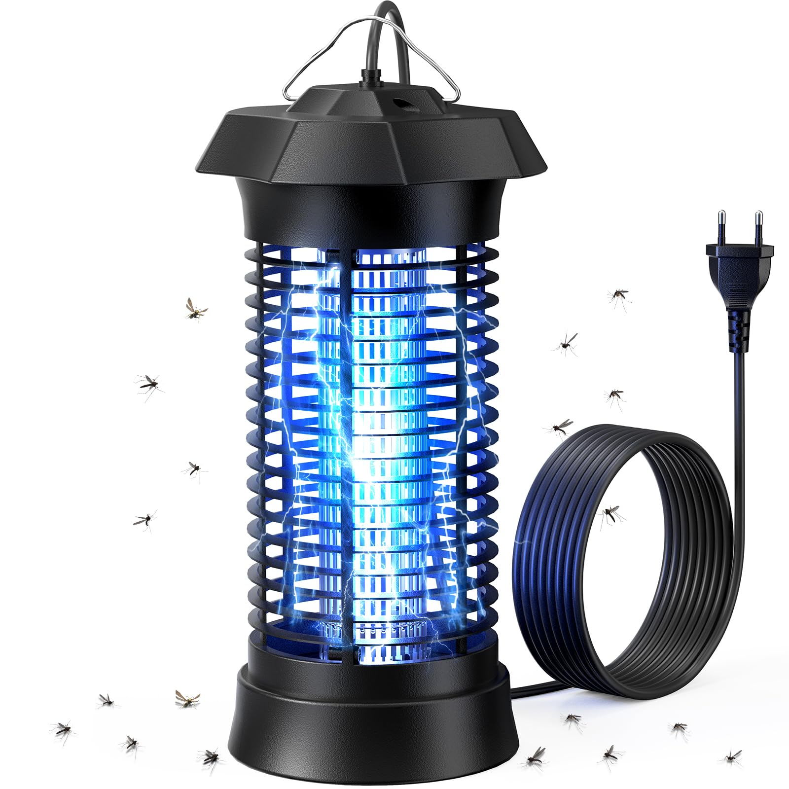NIIYACO Electric Insect Killer, 6 W UV Electric Insect Trap, Mosquito Lamp, Mosquito Repellent, Indoor & Outdoor for Garden, Fly Trap, Mosquito Trap for Mosquitoes, Flies, Moths