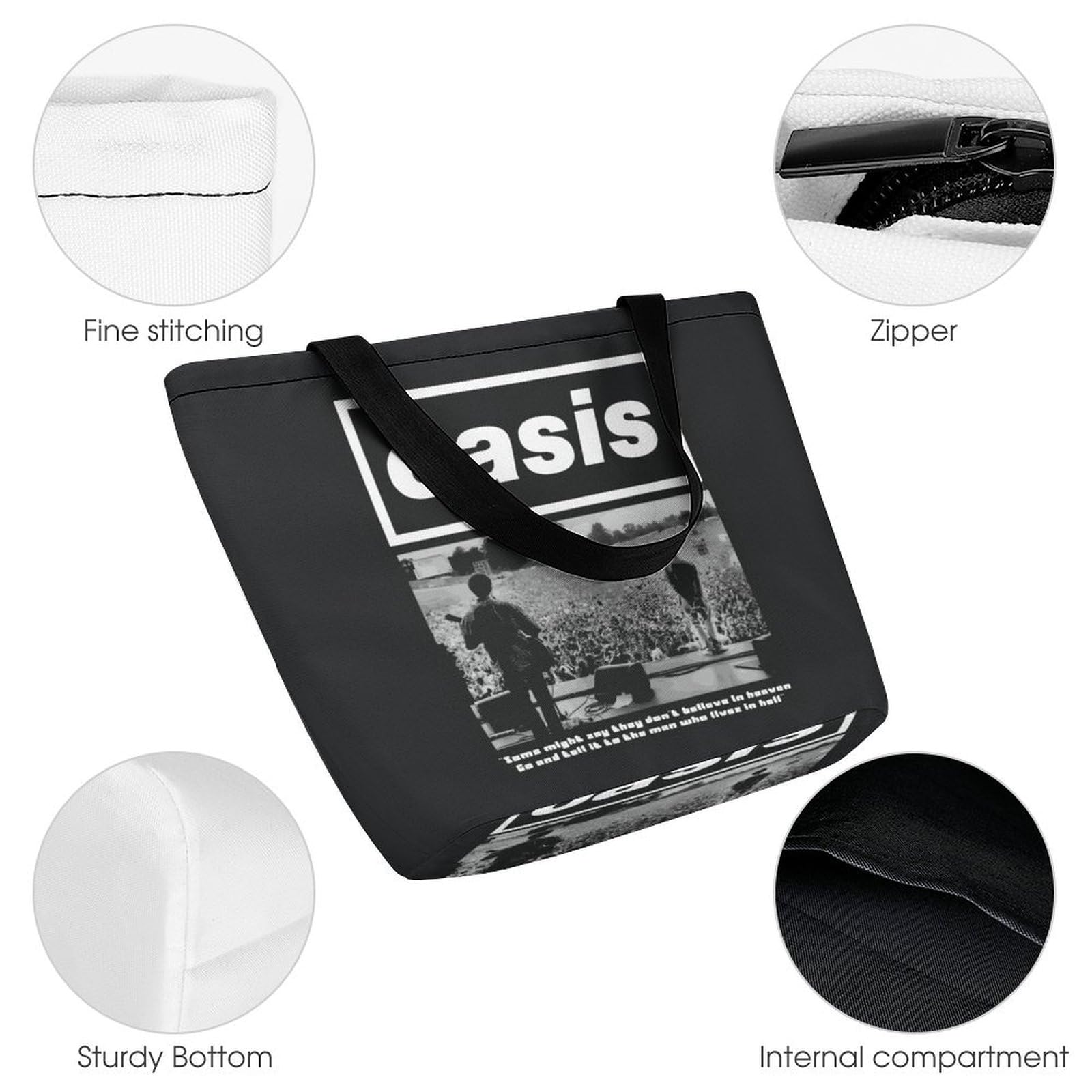 Amazon.co.jp: トートバッグ オアシス OASIS バンド 買い物バッグ