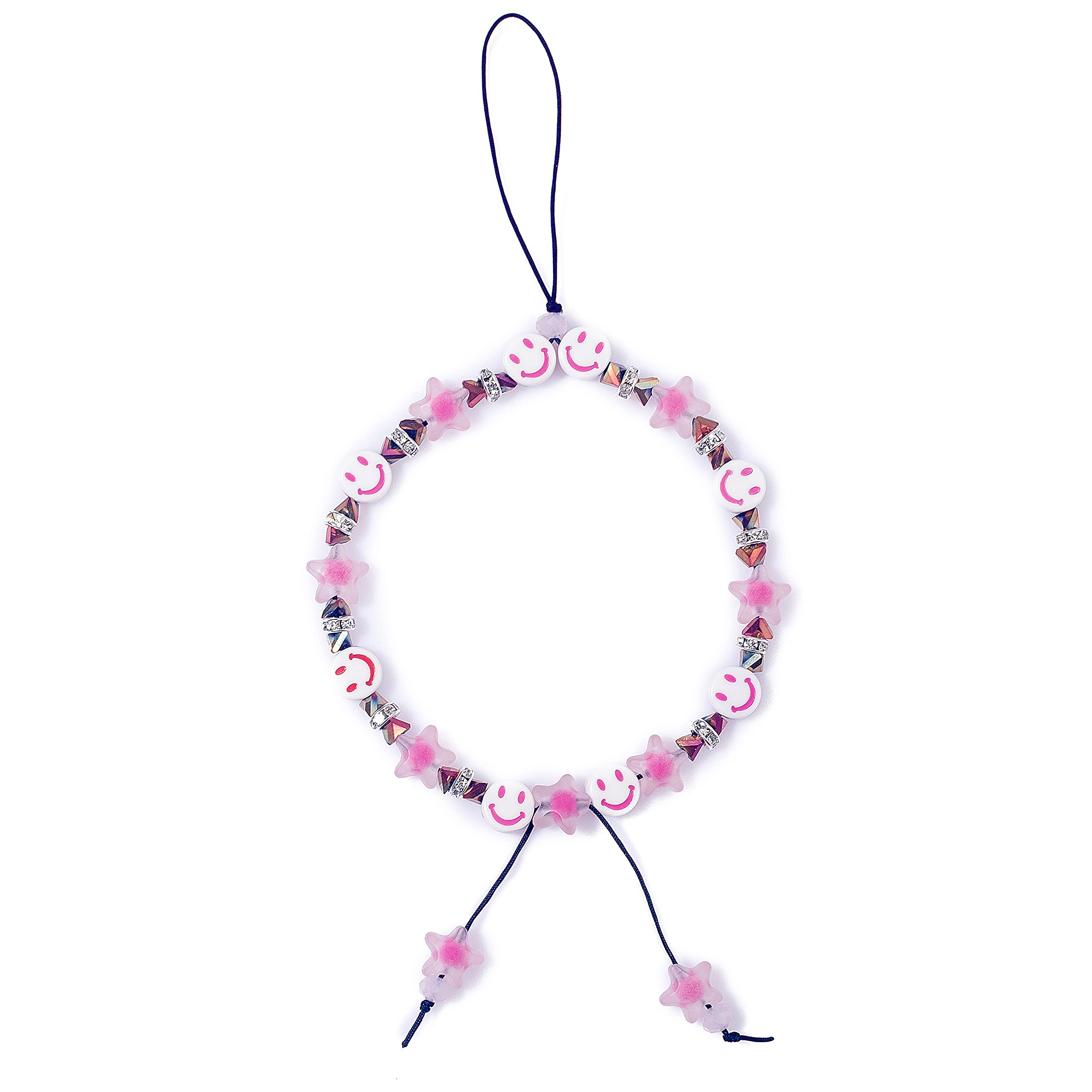 Cell Wrist Strap Cute Phone Chain, Phone Lanyard Clay Beaded Charm Chain, Phone Charm Accessories Cute Lightweight Women