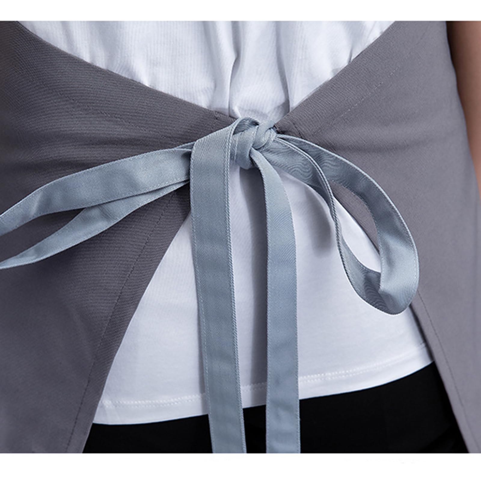 2 Pièces Tablier Serveur Court Tablier Taille avec Poches Cuisine Demi pour Restaurants, Cafés, BarsBlue,One Size
