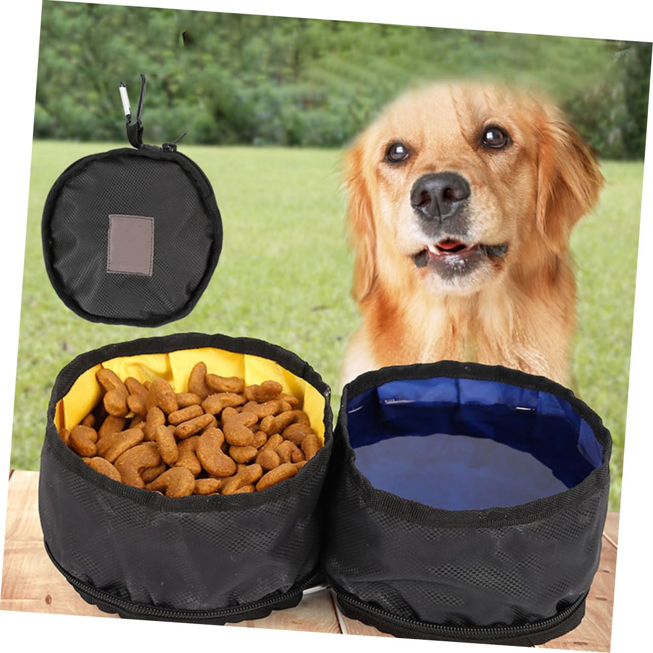 Kisangel 3pièces Gamelles Pliables pour Chiens Et Chats De Bols Portables Accessoire De Voyage pour Animaux pour Camping Et Randonnée