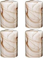 Vista 11 de Pantallas de cristal cilíndrico 3P para aplique de pared, cubierta de luz de vidrio soplado, cubierta de luz de ventilador de techo, accesorio