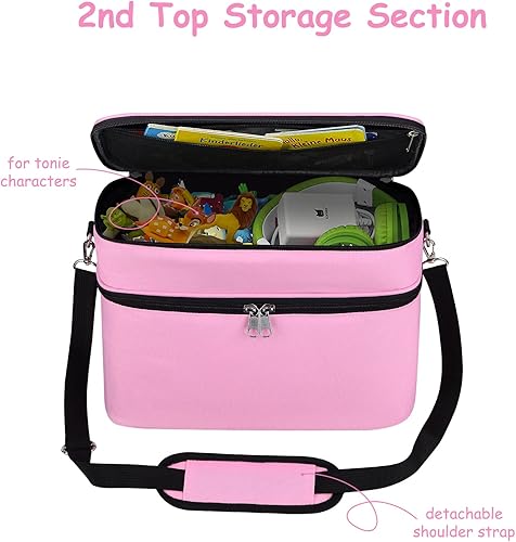 Miniatura 5 de Bolsa de transporte de almacenamiento para ToniesStorypod accesorios, para personajes de Tonie, estación de carga y auriculares, solo funda (grande,