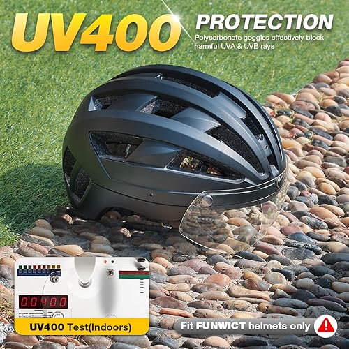 Miniatura 6 de Gafas magnéticas para casco de bicicleta, quitablesdesmontables viseras para el casco de bicicleta de ciclismo FW001