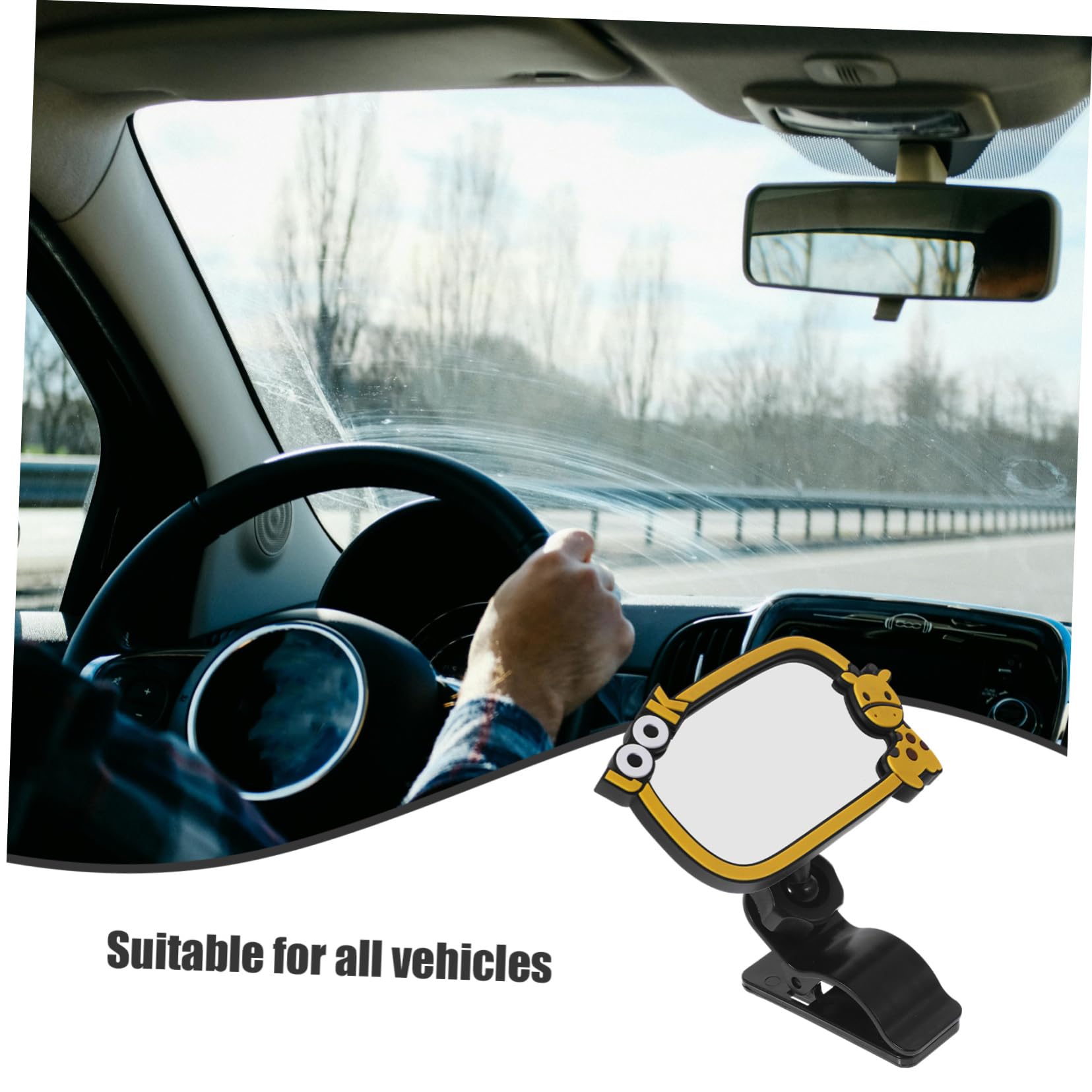 IMIKEYA 4 Pièces Rétroviseurs intérieurs et extérieurs miroir bébé enfant miroir à clipser pour vue arrière de voiture rétroviseur de voiture rétroviseur bébé caoutchouc